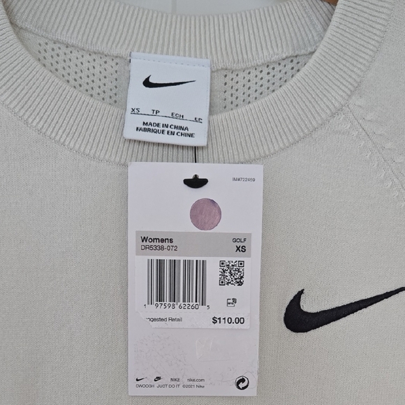 Nike Cream Long Sleeve Top - Picture 2 of 3